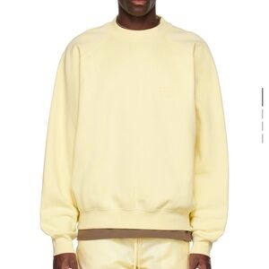 Fear of God Men's Yellow Crewneck Sweater